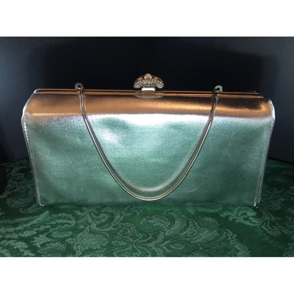 Chic Black Wristlet with Sleek Design and Metallic Accents - Picture 12 of 16